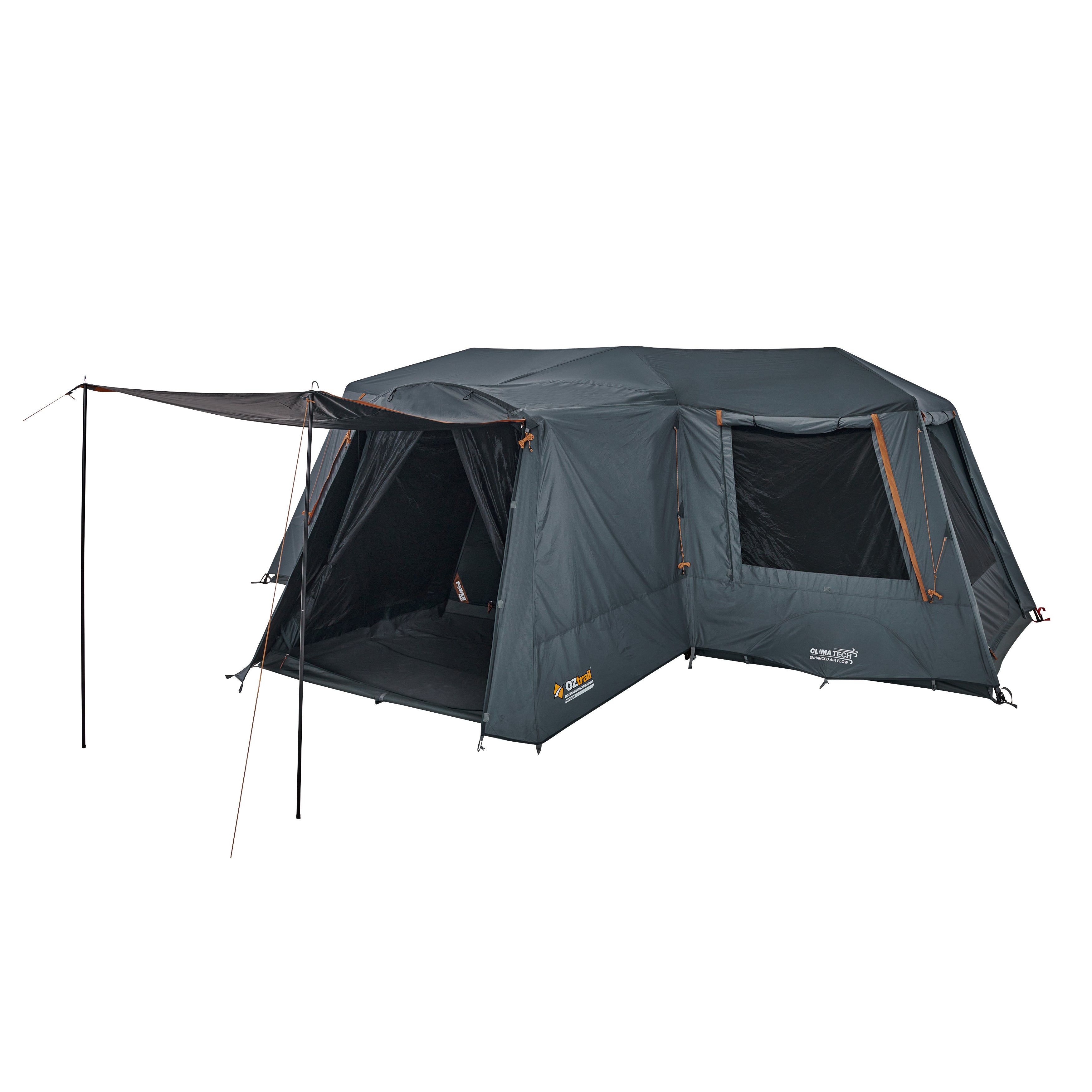 12 tent Fast Frame BlockOut Lumos Person Farbe:Neo Black Vorzelt für Berger Oase Person Cabin Tent with ROECKL ROSEGG 2 GTX