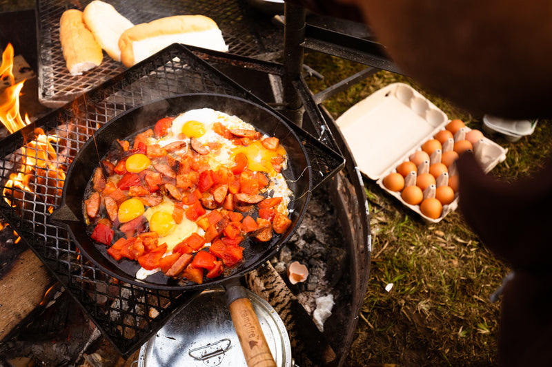 25cm Round Frying Pan Solid Handle