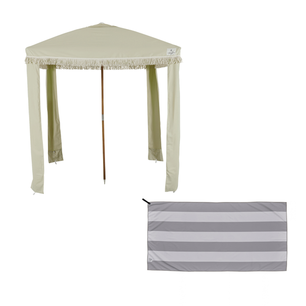 Beach Cabana - Almonta Beach Beige + BONUS Towel