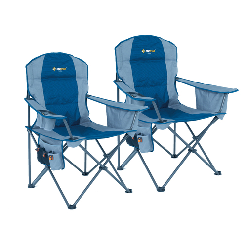2x Cooler Arm Chairs - Blue
