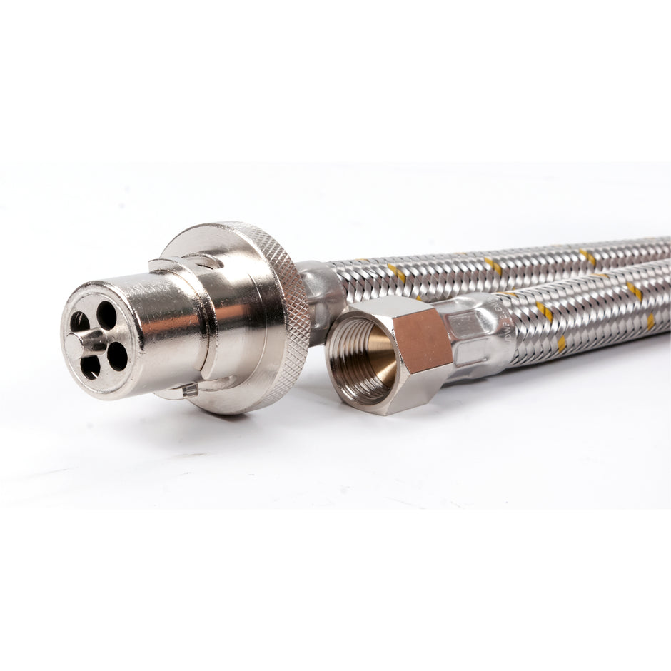 1200mm Bayonet - 3/8" SAEF Braided Gas Hose