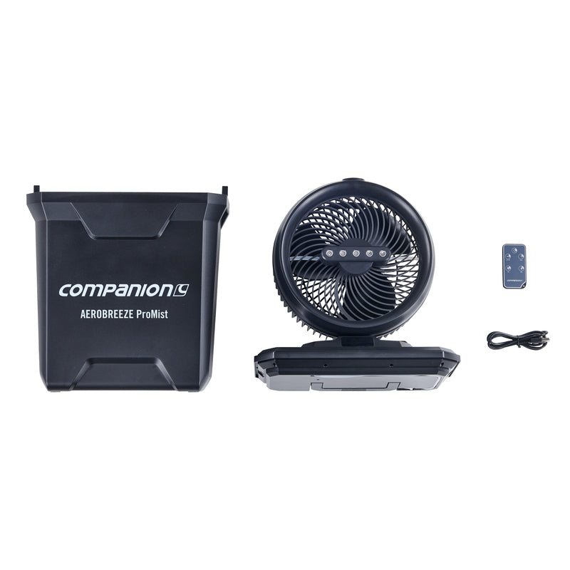 Aerobreeze ProMist 25cm Oscillating Misting Fan