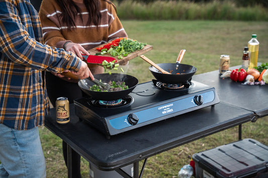 Double Burner Wok Cooker