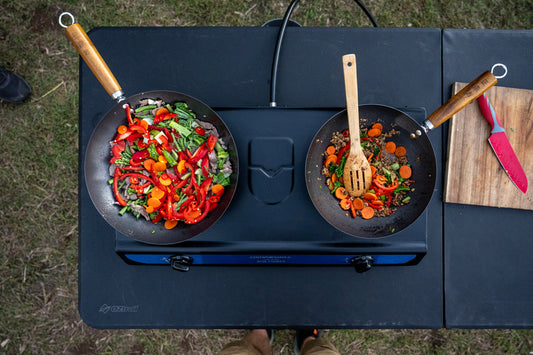 Double Burner Wok Cooker