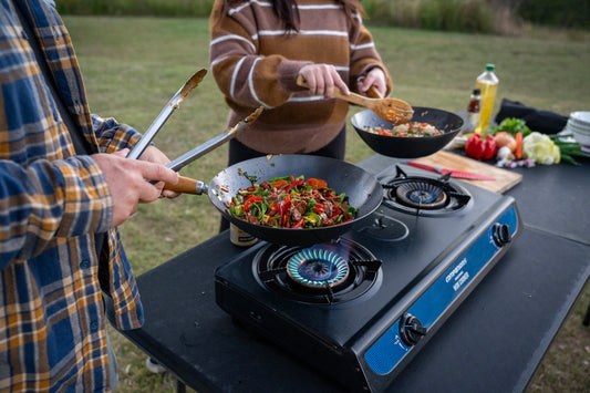 Double Burner Wok Cooker