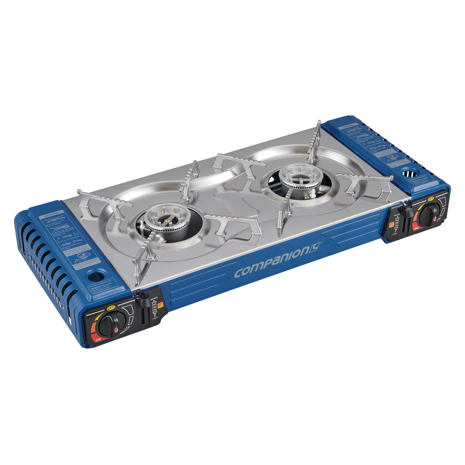 Double Butane Stove with Hotplate