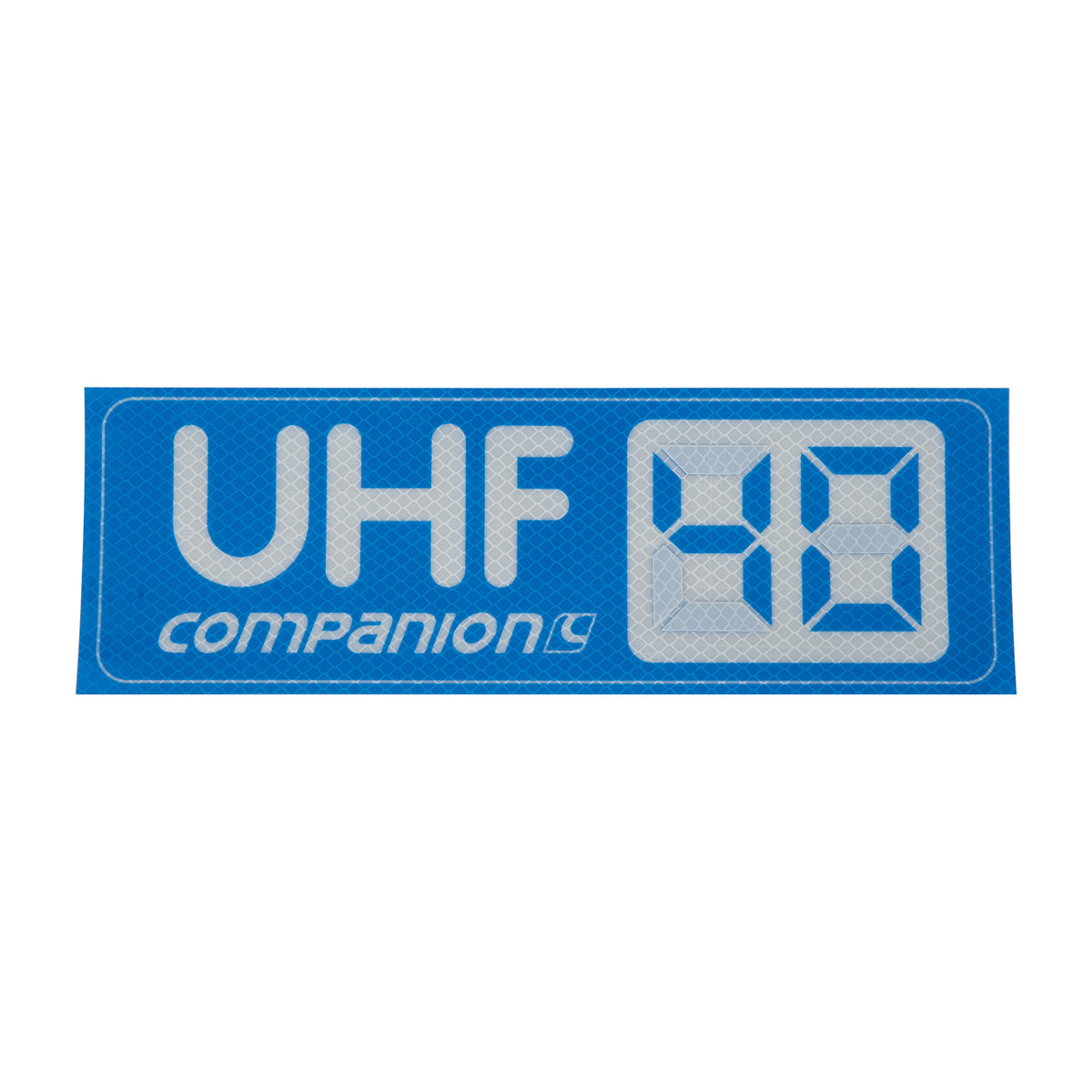 UHF Channel Sticker