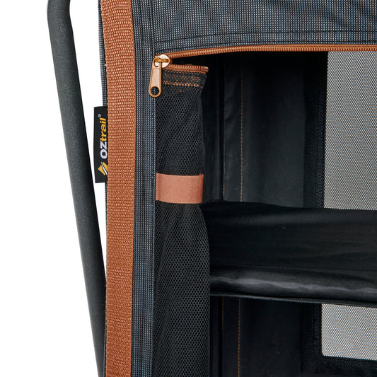Deluxe Folding 3 Shelf Double Cupboard