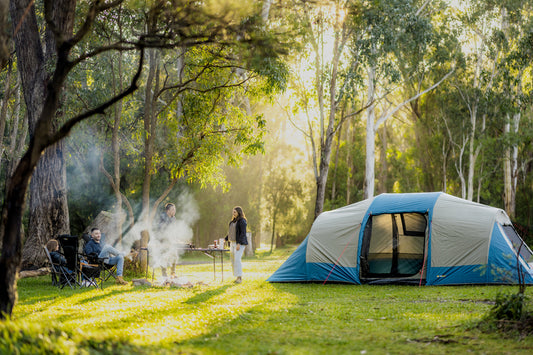 Tasman 10 Person Dome Tent | Full Dome Construction | 3 Room Tent | Heavy Duty PE Floor | Compact Pack Size