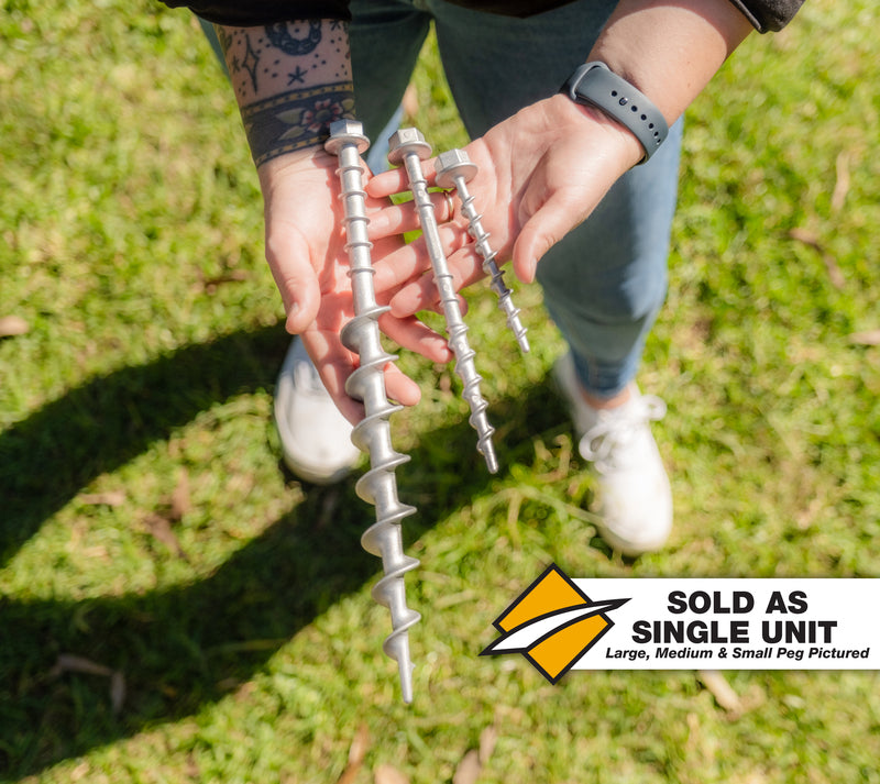 Screw-In Aluminium Peg Large 30cm