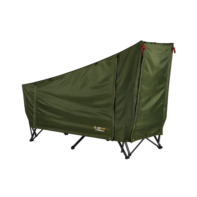 Easy Fold 1 Person Stretcher Tent | Heavy Duty Steel Frame | 1500mm Waterhead Rating | Compact Pack Size | 150kg Weight Rating