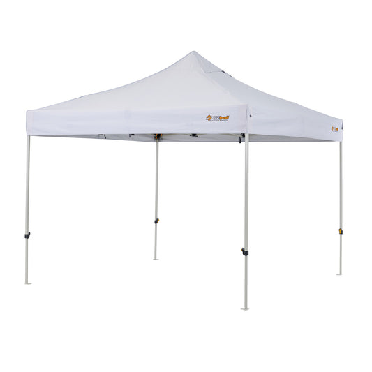 Commercial Deluxe 3x3m Gazebo | Perfect for Markets | 500D White Canopy | Antiponding Bars | HD Wheeled Bag