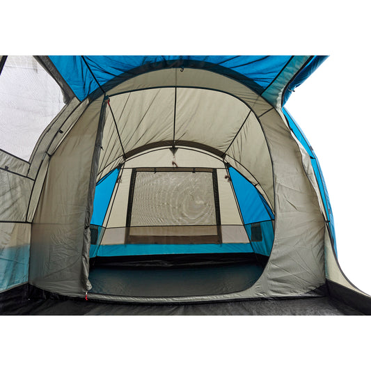 Tasman 10 Person Dome Tent | Full Dome Construction | 3 Room Tent | Heavy Duty PE Floor | Compact Pack Size