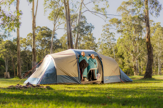 Tasman 10 Person Dome Tent | Full Dome Construction | 3 Room Tent | Heavy Duty PE Floor | Compact Pack Size