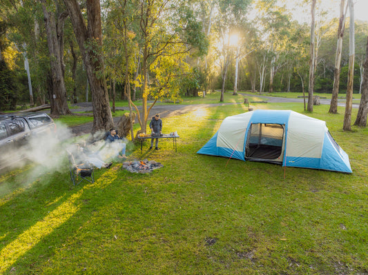 Tasman 10 Person Dome Tent | Full Dome Construction | 3 Room Tent | Heavy Duty PE Floor | Compact Pack Size