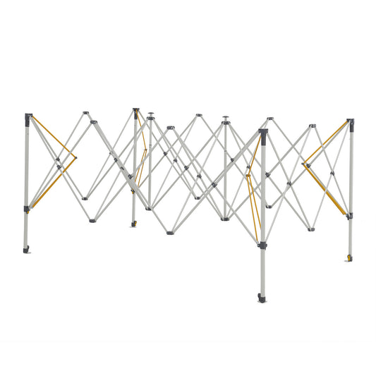 Hydroflow Deluxe 4.5x3m Gazebo | Heavy Duty Steel Frame | 300D Navy Canopy | Antiponding Bars