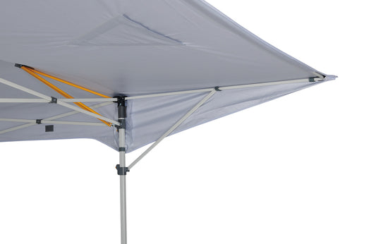Commercial Deluxe 3x3m Flexi Shade Gazebo | Perfect for Markets | 500D White Canopy | Antiponding Bars | HD Wheeled Bag