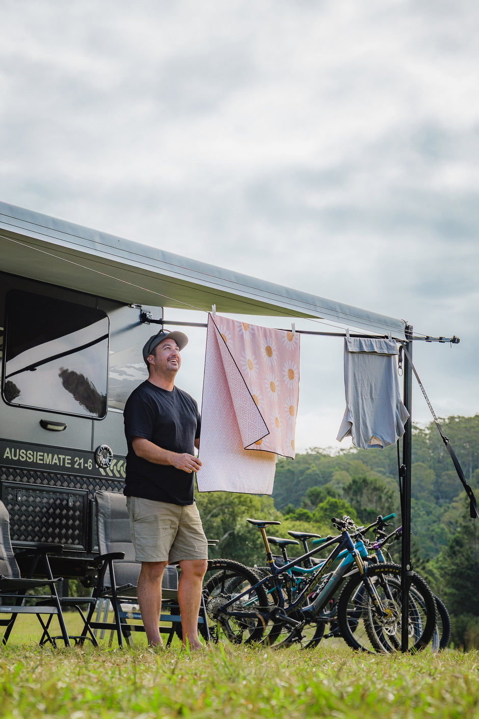 Caravan Awning Clothesline