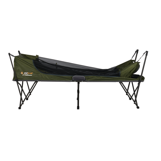 Easy Fold 1 Person Stretcher Tent | Heavy Duty Steel Frame | 1500mm Waterhead Rating | Compact Pack Size | 150kg Weight Rating