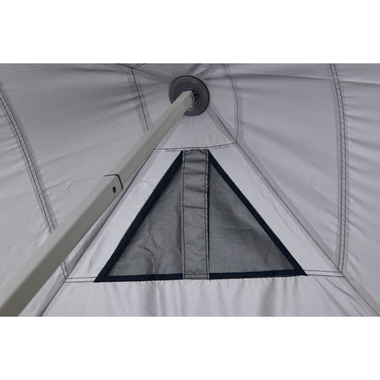 Hydroflow Deluxe 6x3m Gazebo | Heavy Duty Steel Frame | 300D Navy Canopy | Antiponding Bars