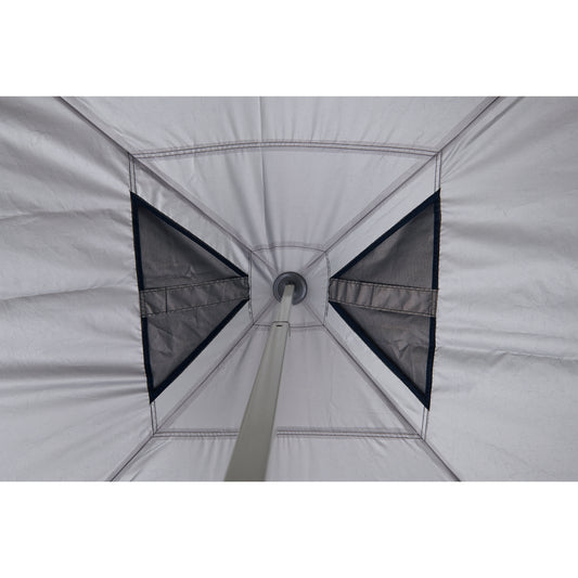 Hydroflow Deluxe 3x3m Gazebo | Heavy Duty Steel Frame | 300D Navy Canopy | Antiponding Bars | HD Wheeled Bag