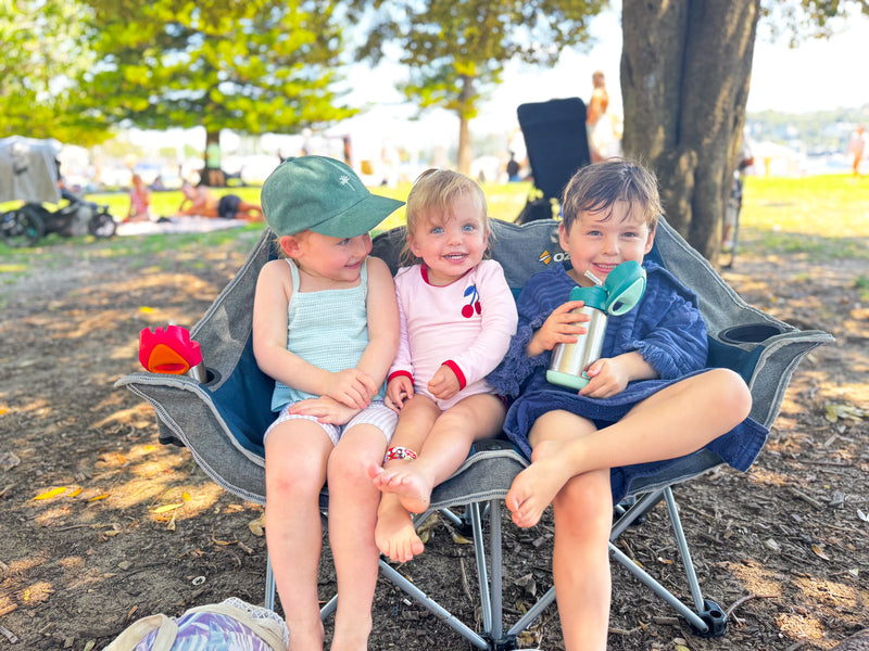 Junior Galaxy 2 Seater Sofa Blue Padded