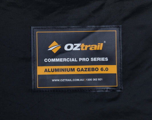 Commercial Pro 6.0 Gazebo Canopy - Black