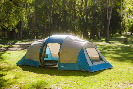 Tasman 10 Person Dome Tent | Full Dome Construction | 3 Room Tent | Heavy Duty PE Floor | Compact Pack Size