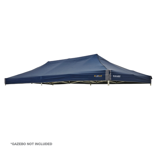 BlockOut Deluxe 6.0M Gazebo Canopy - Blue