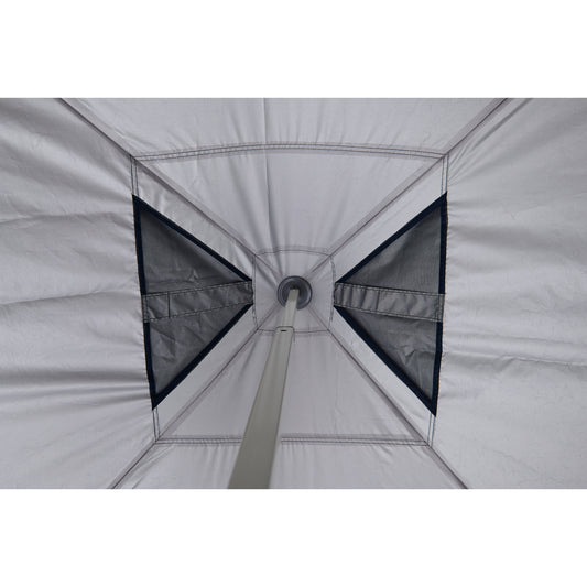 Hydroflow Deluxe 4.5x3m Gazebo | Heavy Duty Steel Frame | 300D Navy Canopy | Antiponding Bars