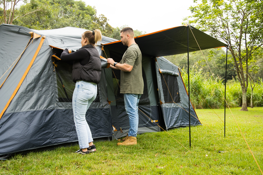 Fast Frame Odyssey 10 Person Tent | BlockOut Coating | Integrated Lighting | 3000mm Waterhead Rating | Quick & Easy Set Up