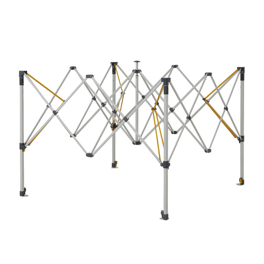Hydroflow Deluxe 2.4x2.4m Gazebo | Heavy Duty Steel Frame | 300D Navy Canopy | Antiponding Bars | HD Wheeled Bag