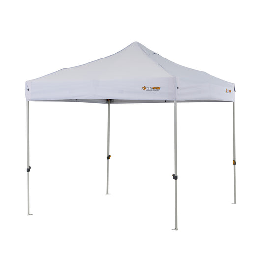 Commercial Deluxe 2.4x2.4m Gazebo | Perfect for Markets | 500D White Canopy | Antiponding Bars