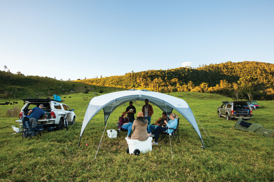 4.2m Shade Dome Deluxe - With Sun Wall | Dome Gazebo | Heavy Duty Steel Frame | 150D Canopy