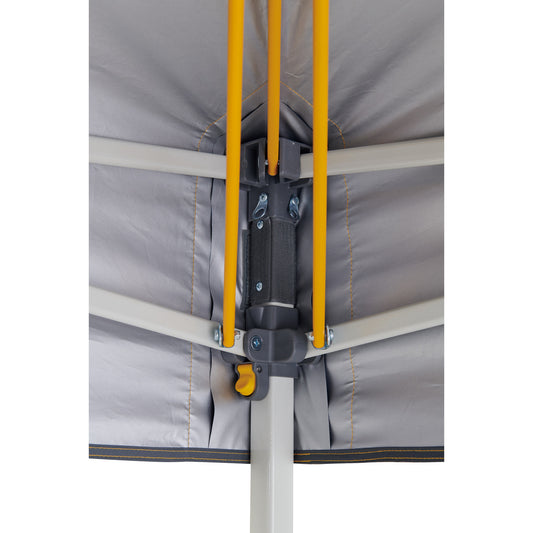Hydroflow Deluxe 2.4x2.4m Gazebo | Heavy Duty Steel Frame | 300D Navy Canopy | Antiponding Bars | HD Wheeled Bag