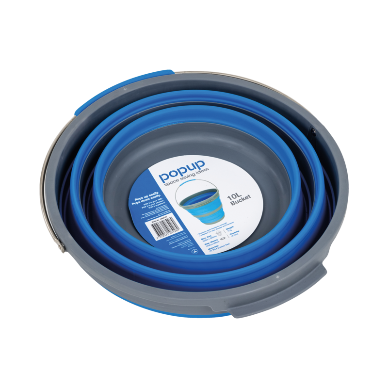 Popup Bucket 10l Blue