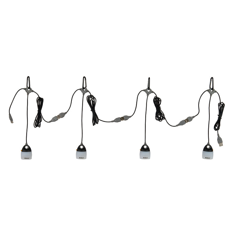 Lumos Chainable USB Tent Lights 4 Pack