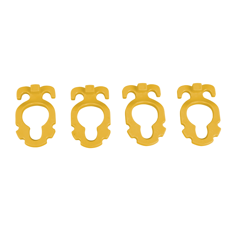 Screw-In Aluminium Peg Clips Large Pack of 4