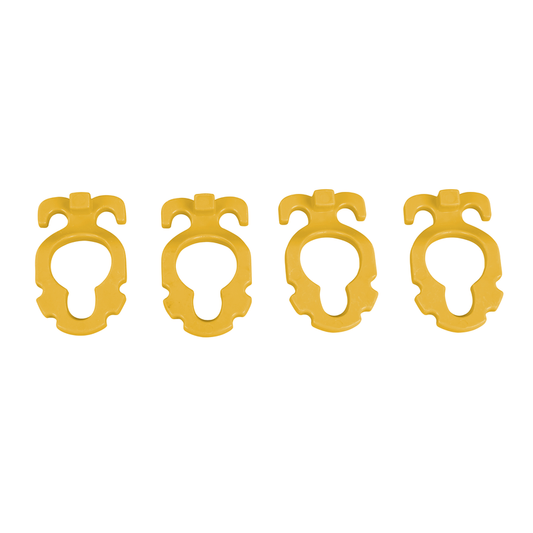 Screw-In Aluminium Peg Clips Large Pack of 4