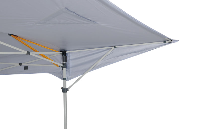 Commercial Deluxe 3x3m Flexi Shade Gazebo | Perfect for Markets | 500D White Canopy | Antiponding Bars | HD Wheeled Bag