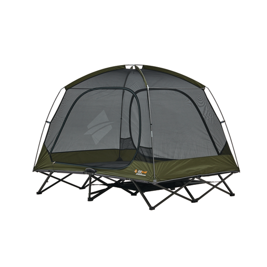 Easy Fold 2 Person Stretcher Tent | Heavy Duty Steel Frame | 1500mm Waterhead Rating | Compact Pack Size