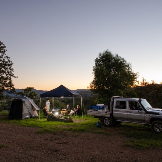 Hydroflow Deluxe 3x3m Gazebo | Heavy Duty Steel Frame | 300D Navy Canopy | Antiponding Bars | HD Wheeled Bag