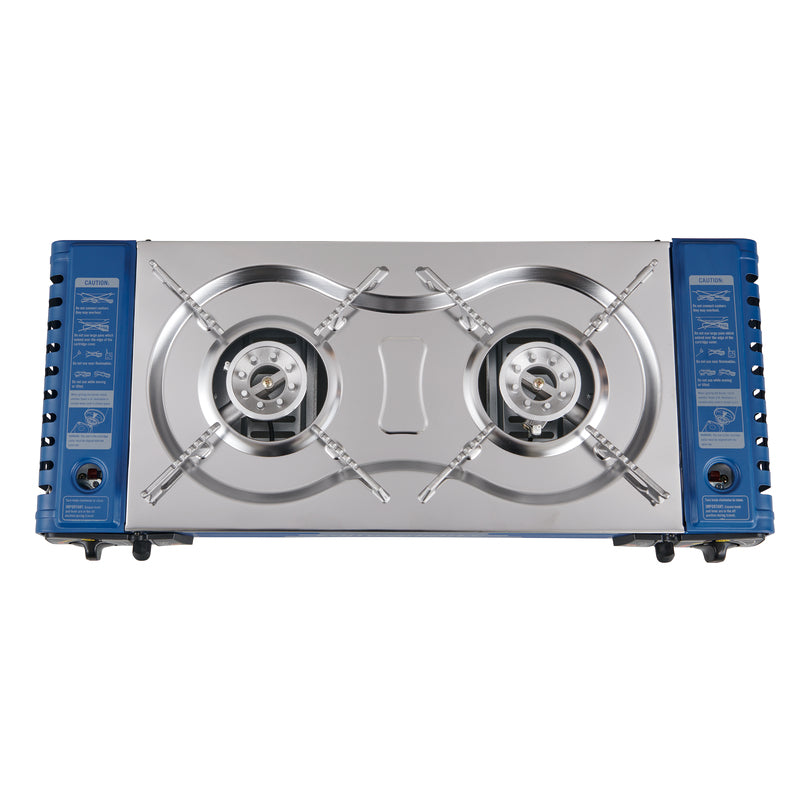Double Butane Stove with Hotplate