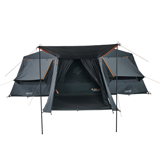 Fast Frame Blockout Lumos 12 Person Tent | 3 Room Tent | Integrated Lighting | 3000m Waterhead Rating