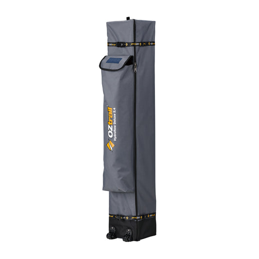 Hydroflow Deluxe 2.4x2.4m Gazebo | Heavy Duty Steel Frame | 300D Navy Canopy | Antiponding Bars | HD Wheeled Bag