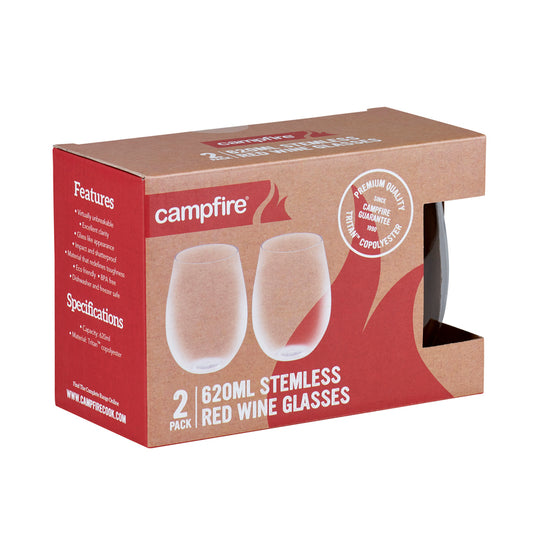 Tritan Stemless Red Wine 620ML 2 Pack