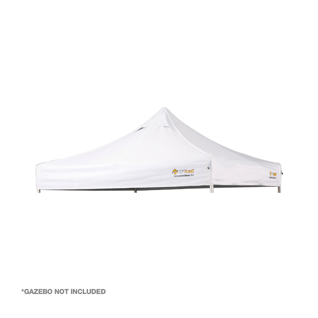 Commercial Deluxe 2.4 Gazebo Canopy - White
