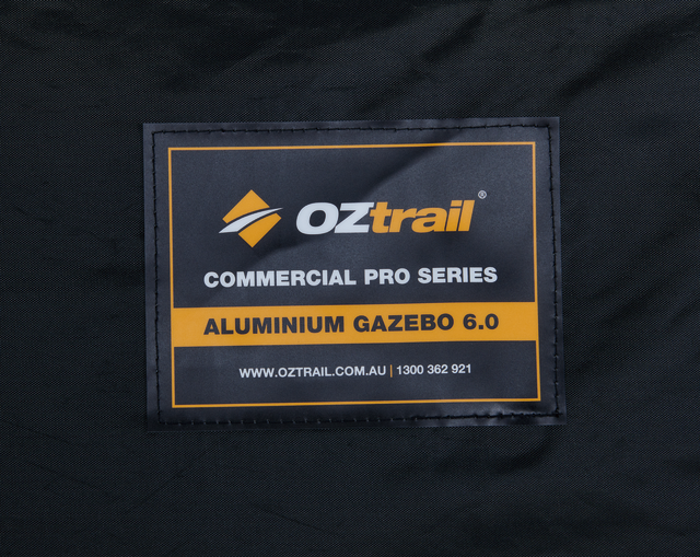 Commercial Pro Aluminium 6.0 Gazebo - Black