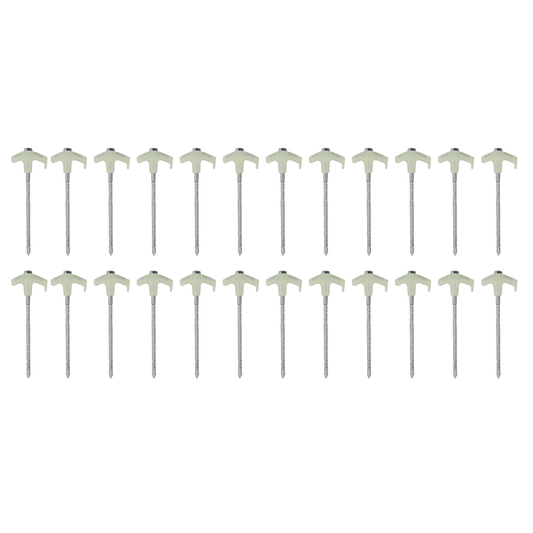 Screw In Tent Peg Set 25 Piece Glow in the dark