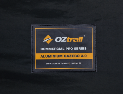 Commercial Pro Aluminium 3.0 Gazebo - Black